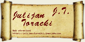 Julijan Torački vizit kartica